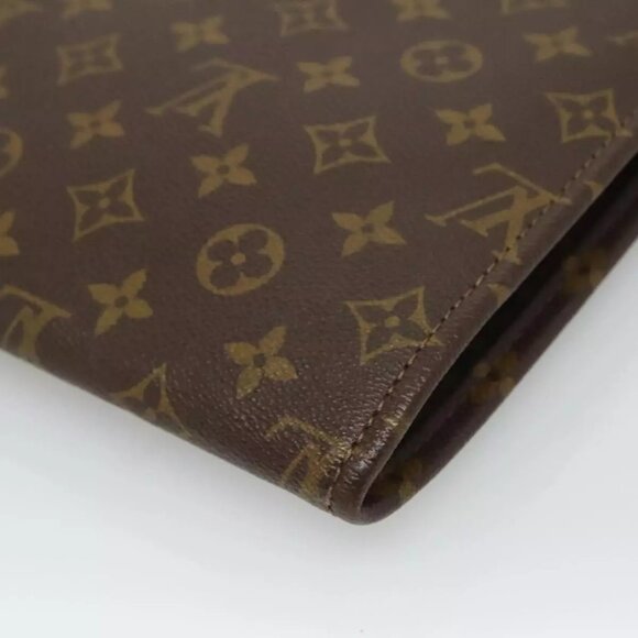 LOUIS VUITTON Monogram Posh Documents Clutch Bag LV Auth - Picture 9 of 16